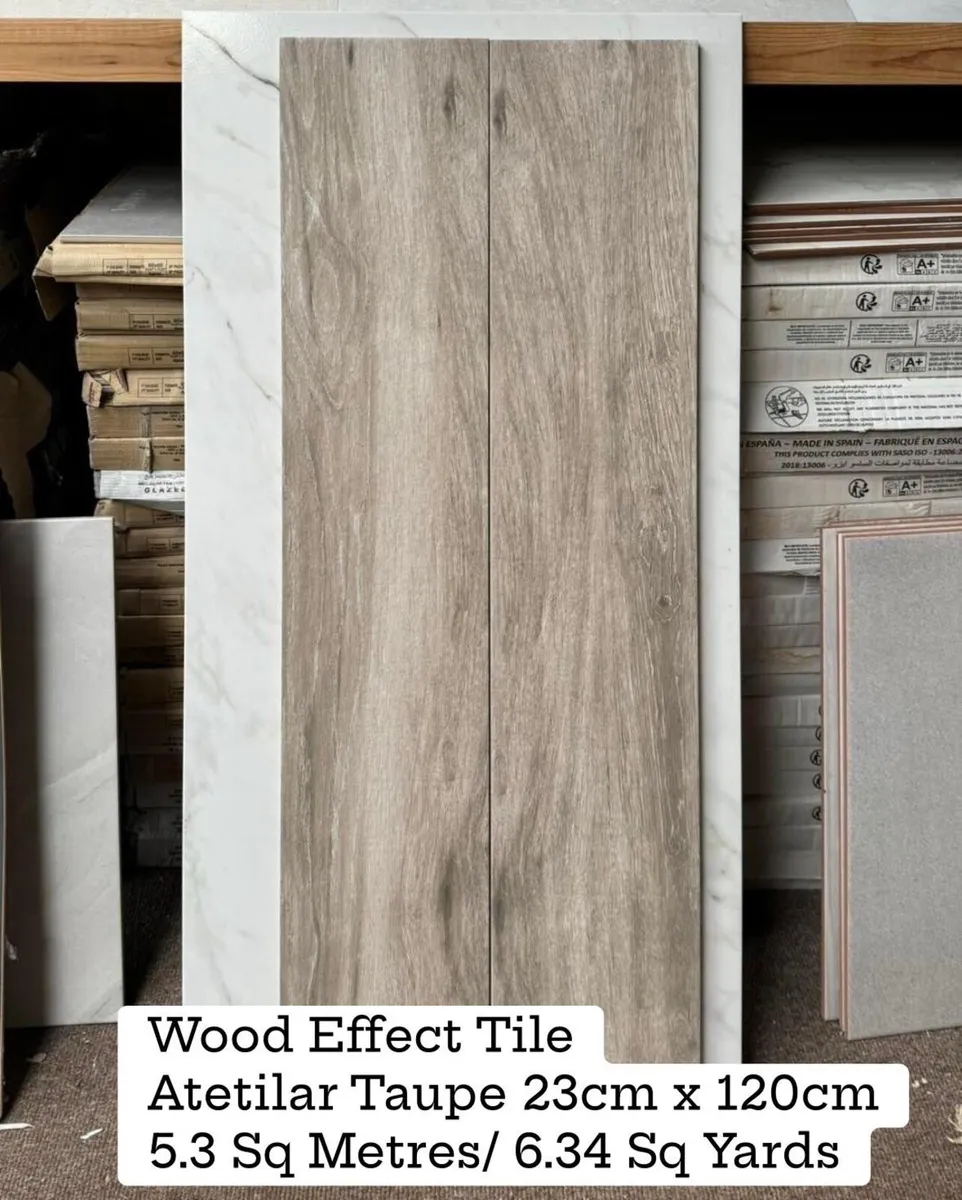 Joblot tile Aterlier Taupe Wood Effect