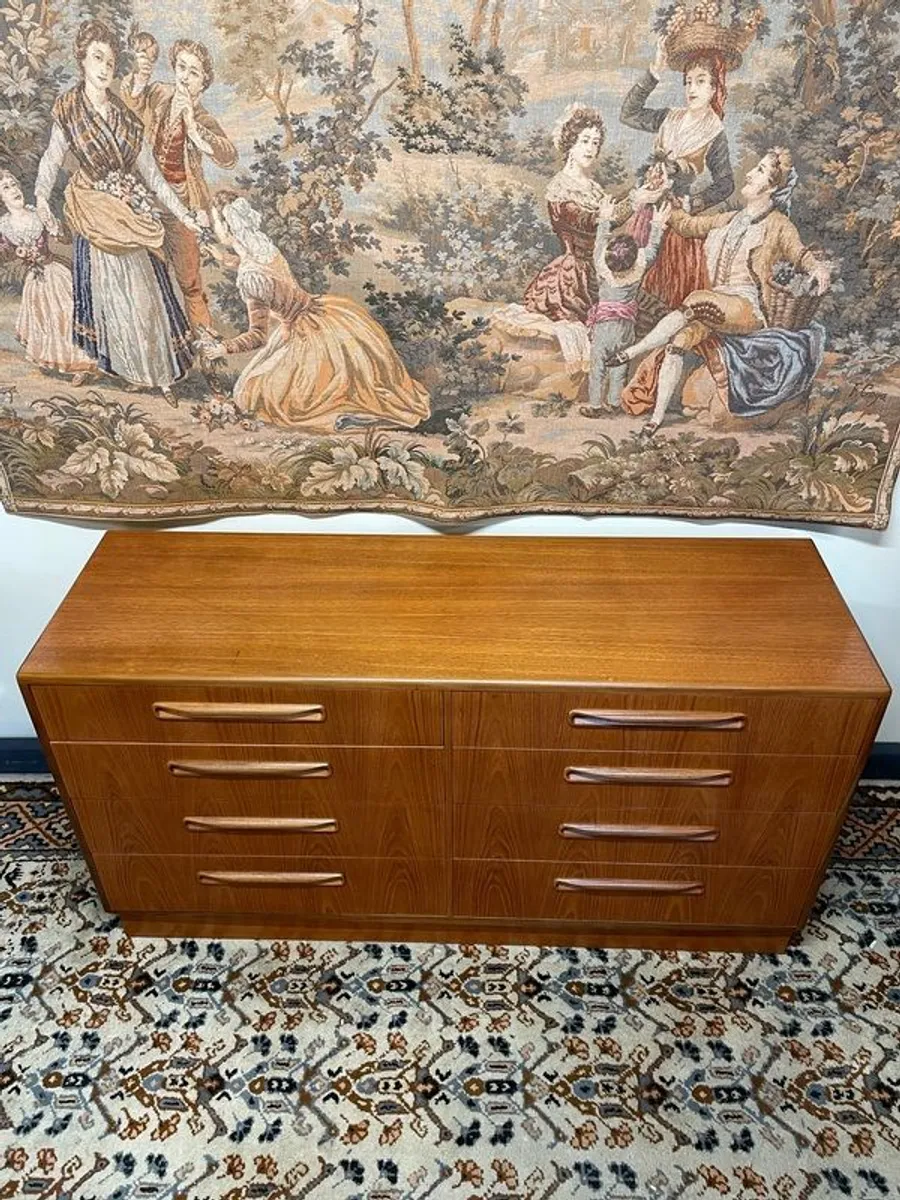 Mid-Century G Plan Fresco Teak Chest of 8 Drawers - Image 3