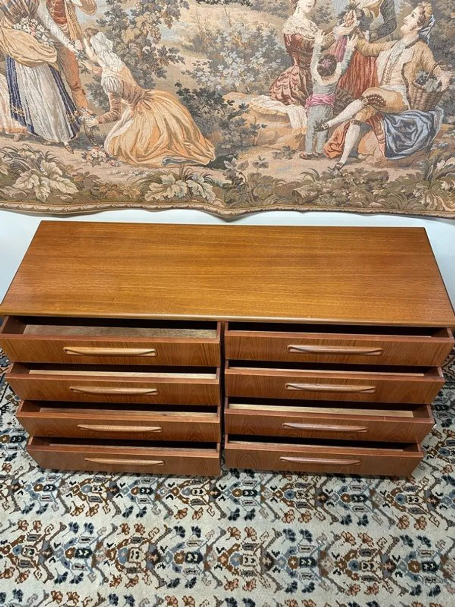 Mid-Century G Plan Fresco Teak Chest of 8 Drawers - Image 4