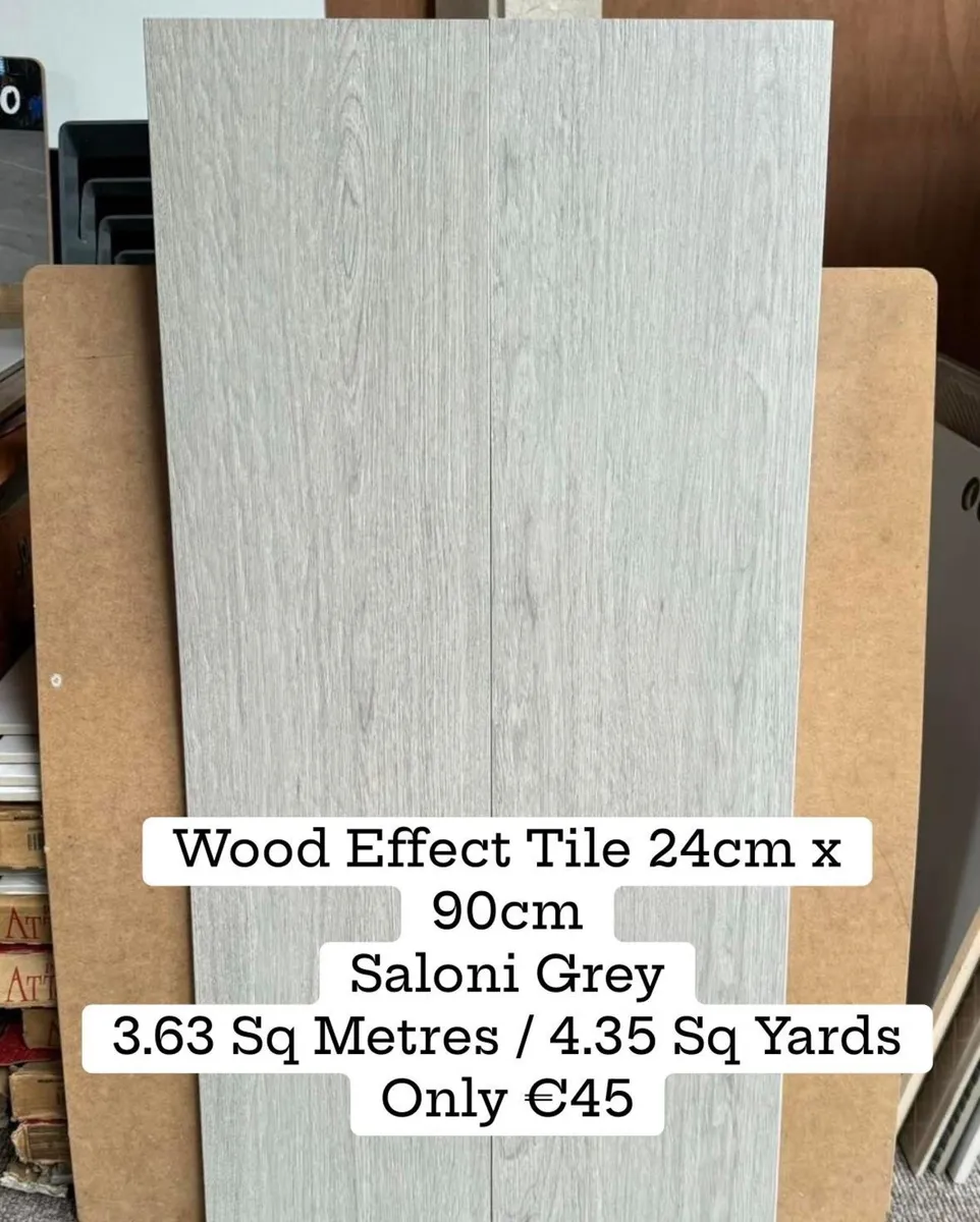 Joblot Wood Effect Tile Grey Wood Effect