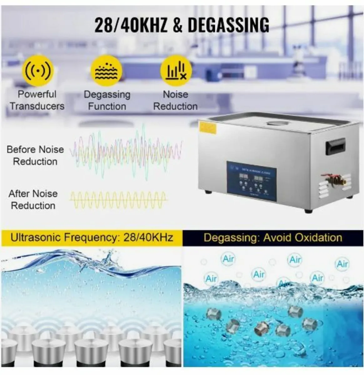 30L Ultrasonic Cleaner Dual Frequency Ultrasonic - Image 3