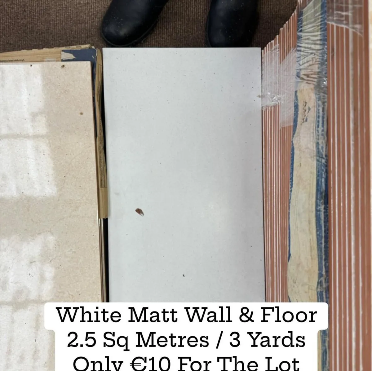 Joblot Tile White Matt Wall & Floor Tile
