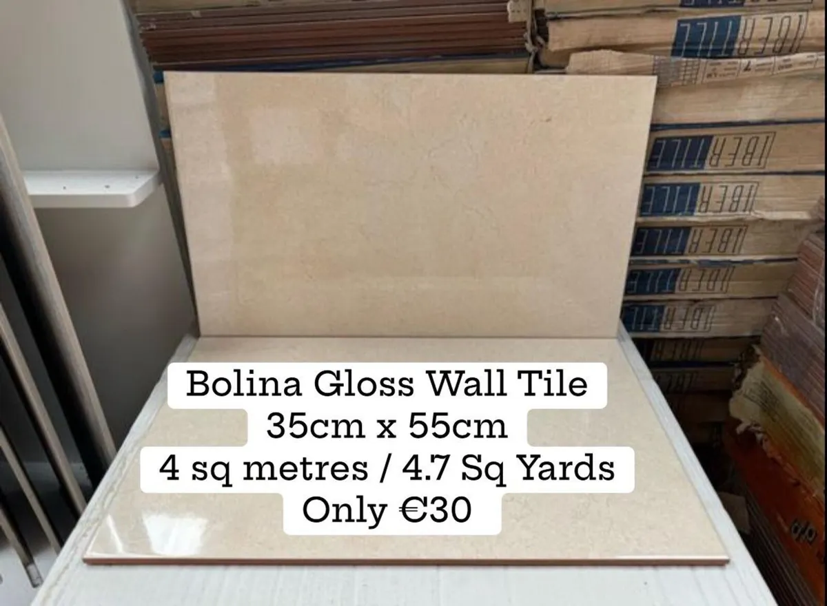 Joblot Cream Gloss Wall Tile