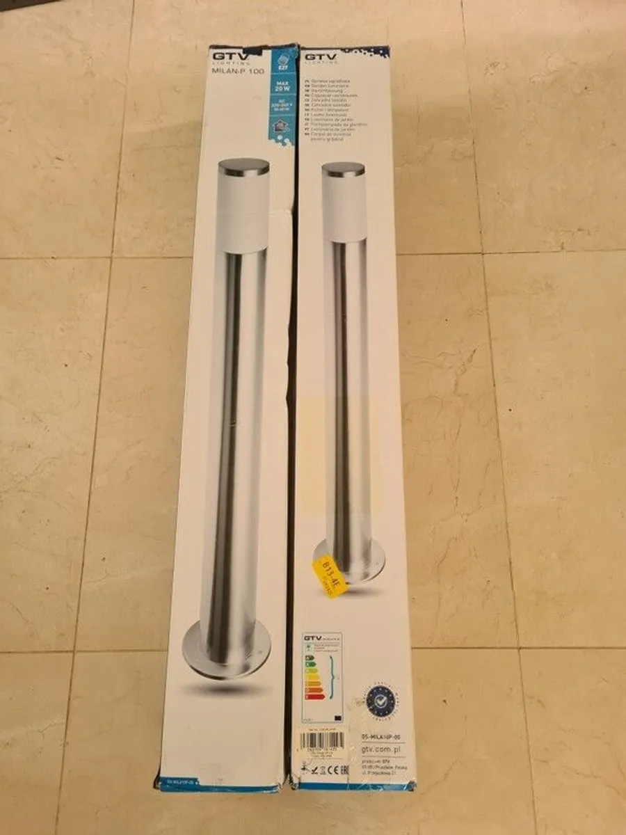 Garden Lights Stainless Steel New