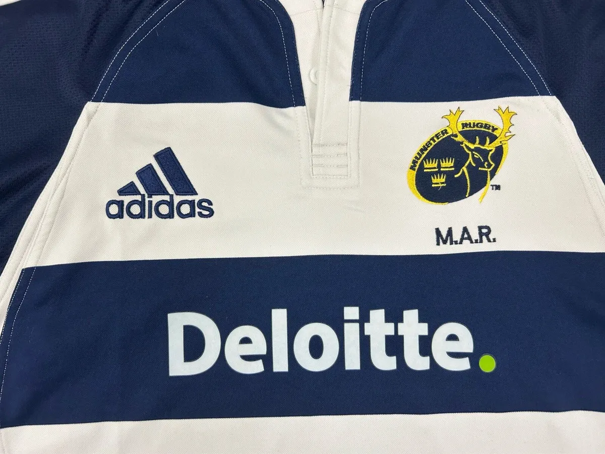 Vintage 07 Munster Player Issue Deloitte rugby Top - Image 3
