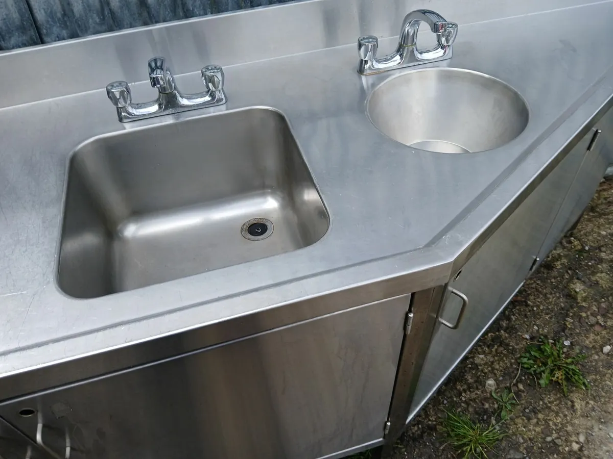 Stainless steel cabbinet /sink unit delivered - Image 1