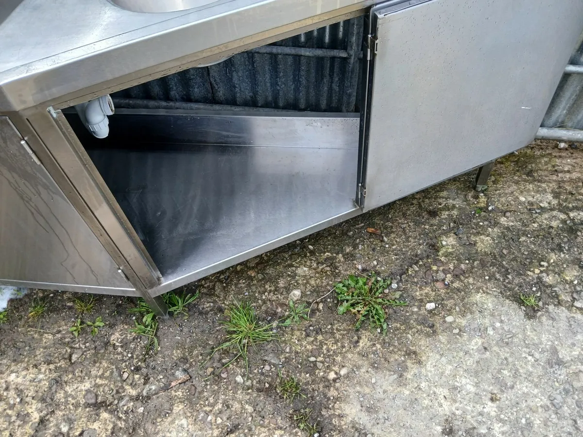 Stainless steel cabbinet /sink unit delivered - Image 2