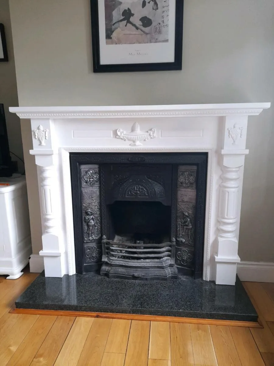 Fireplace surround and insert