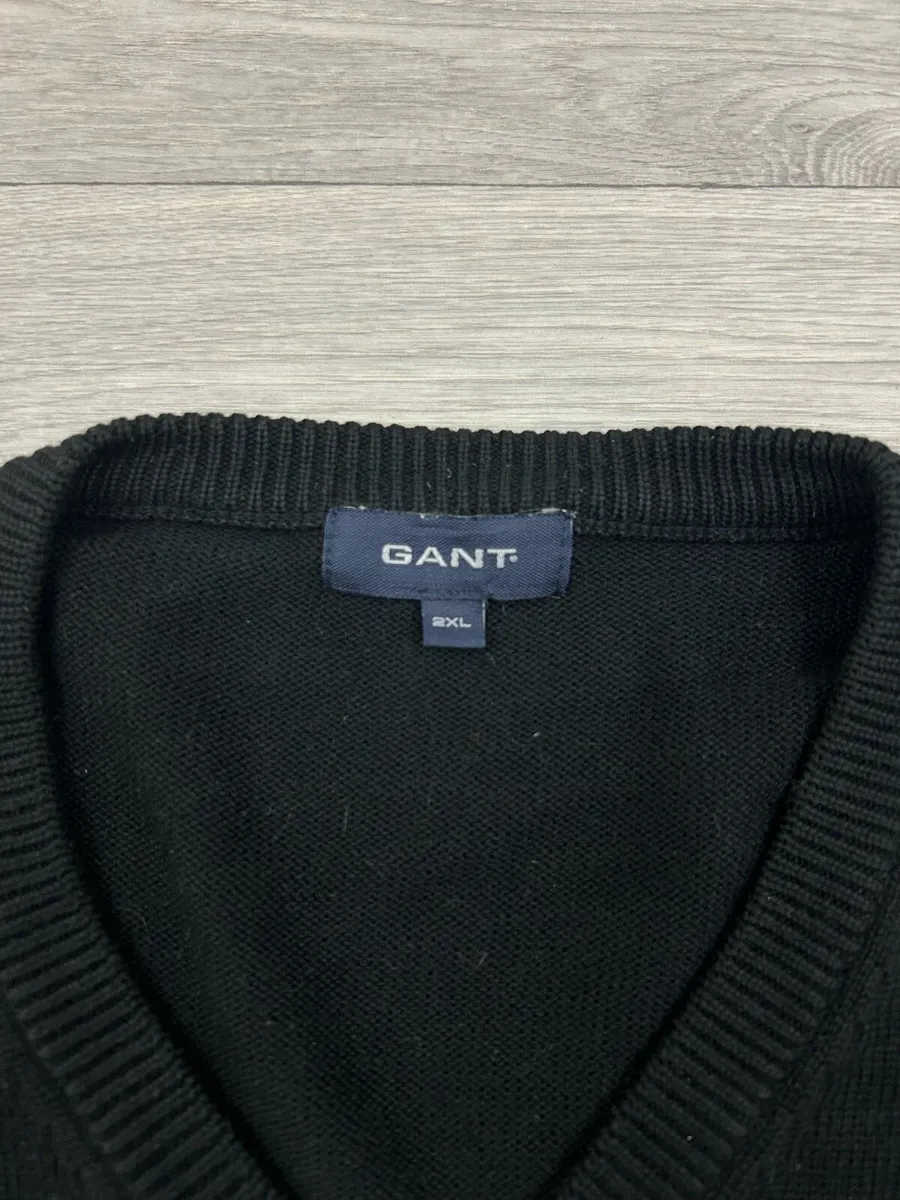 Gant Black Cotton Jumper Mens XXL - Image 4