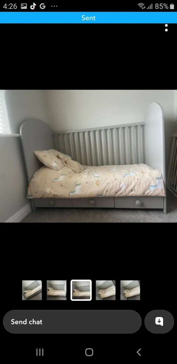 Ikea Gonatt cot/bed - Image 1