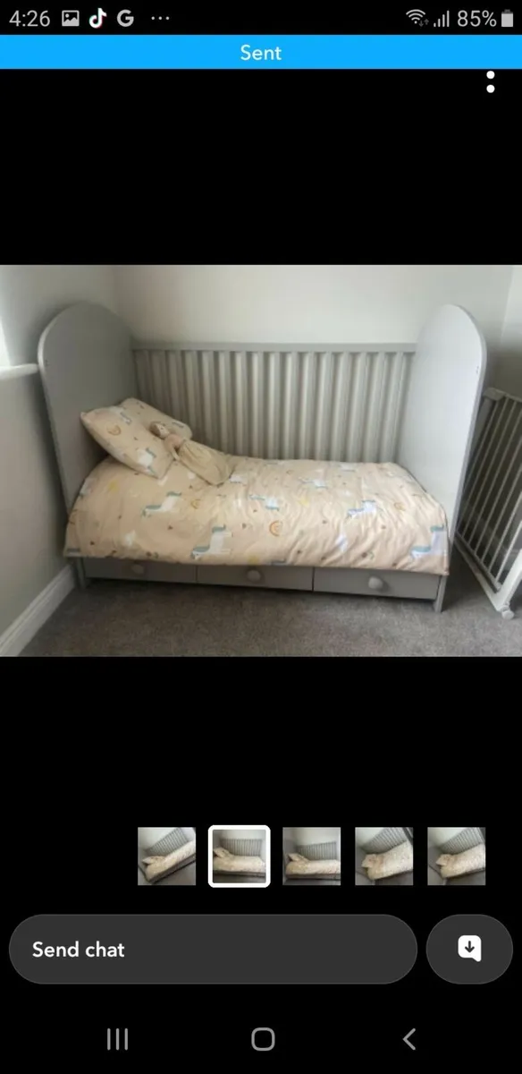 Ikea Gonatt cot/bed - Image 4