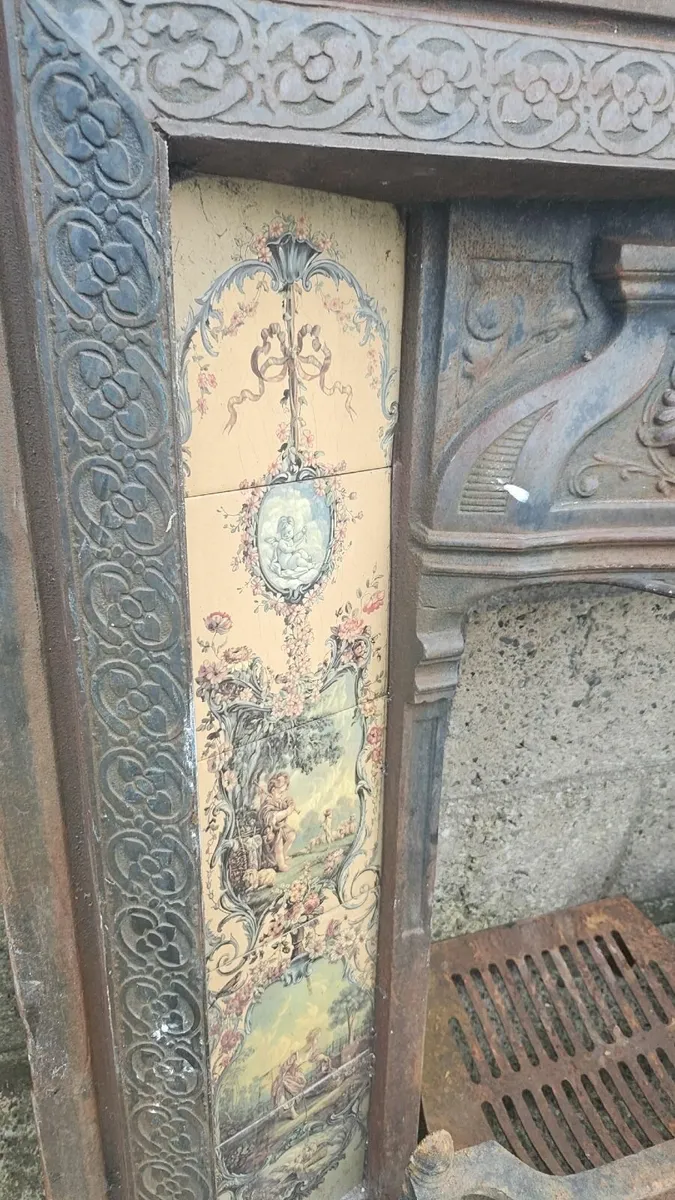 Antique fireplace . - Image 2
