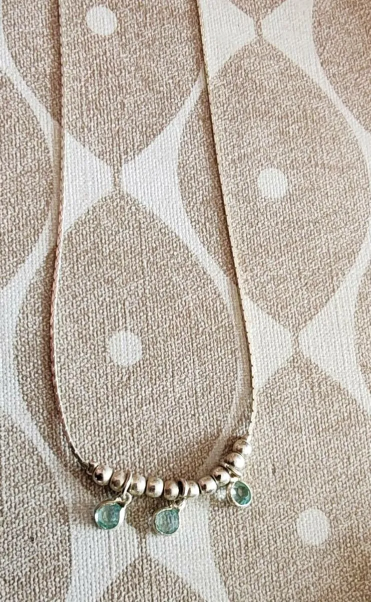 Vintage silvertone necklace - Image 3