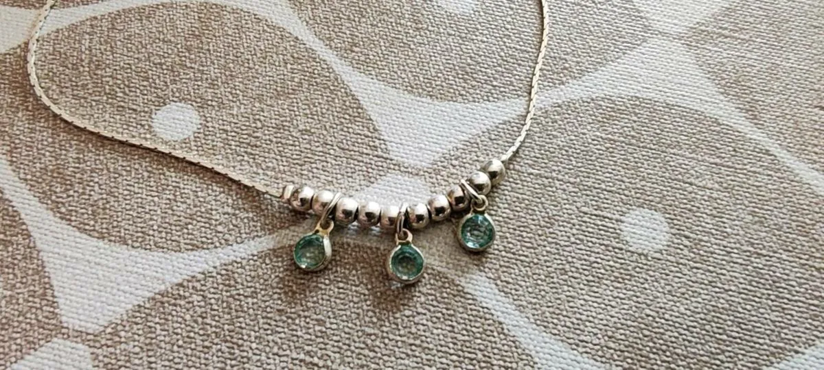 Vintage silvertone necklace - Image 4
