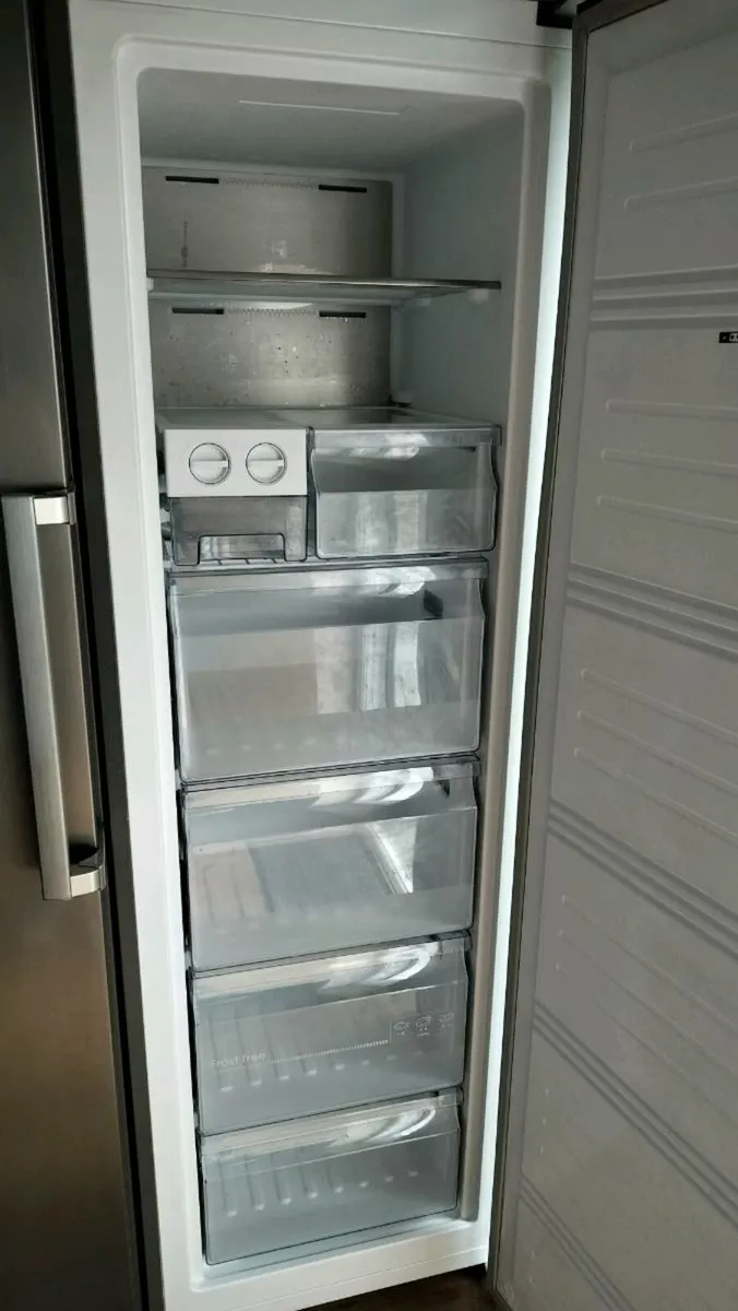 2 x Free Standing Tall Fridge & Freezer - Image 2