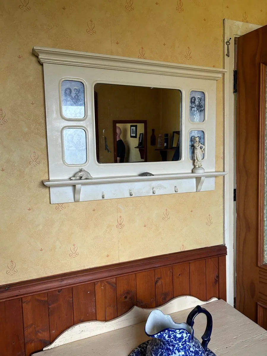 Old Fashion Mirror with photo Slots - Image 1