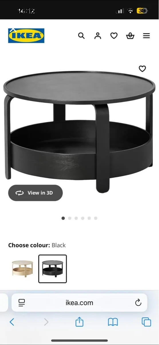 Black coffee table - Image 1