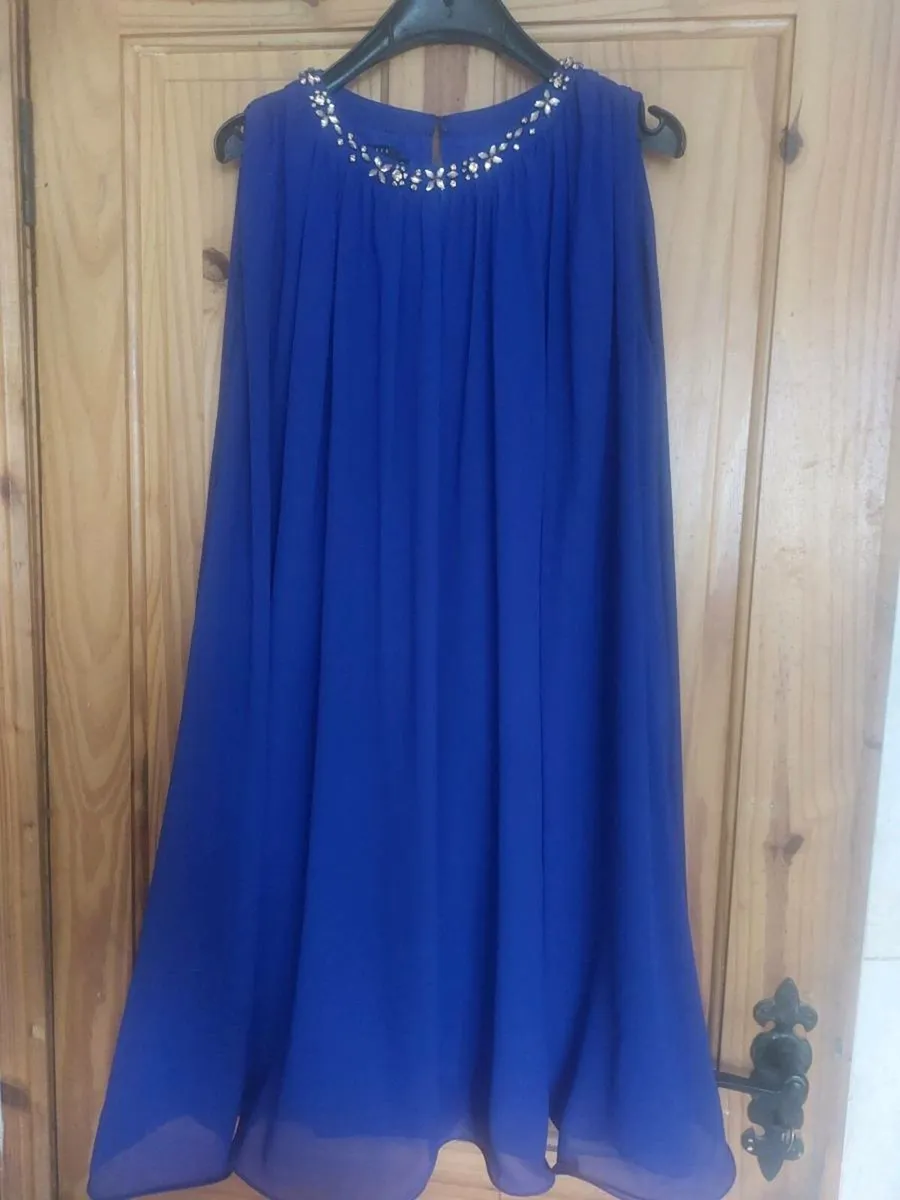 Ted Baker blue grecian tunic dress size 1 free pos - Image 1