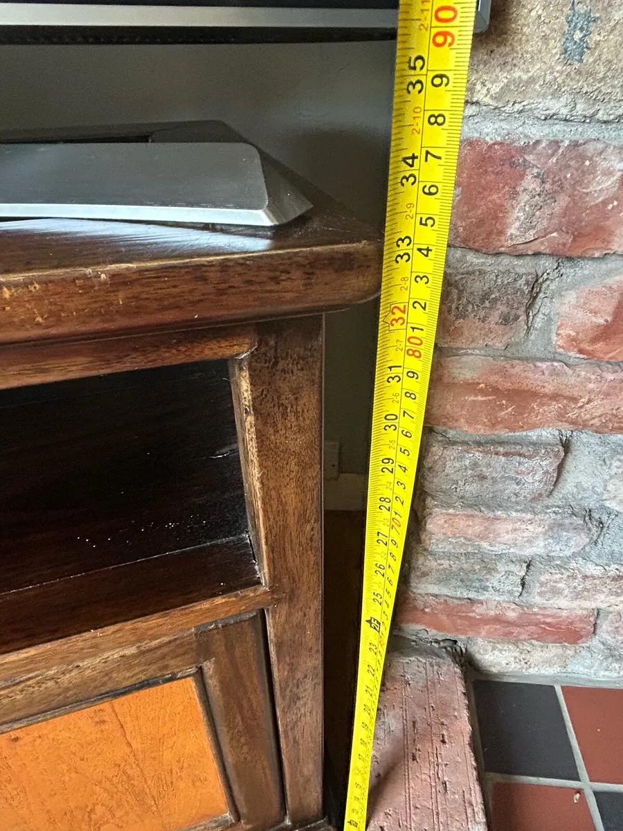 Wooden TV stand with drawers - Image 3
