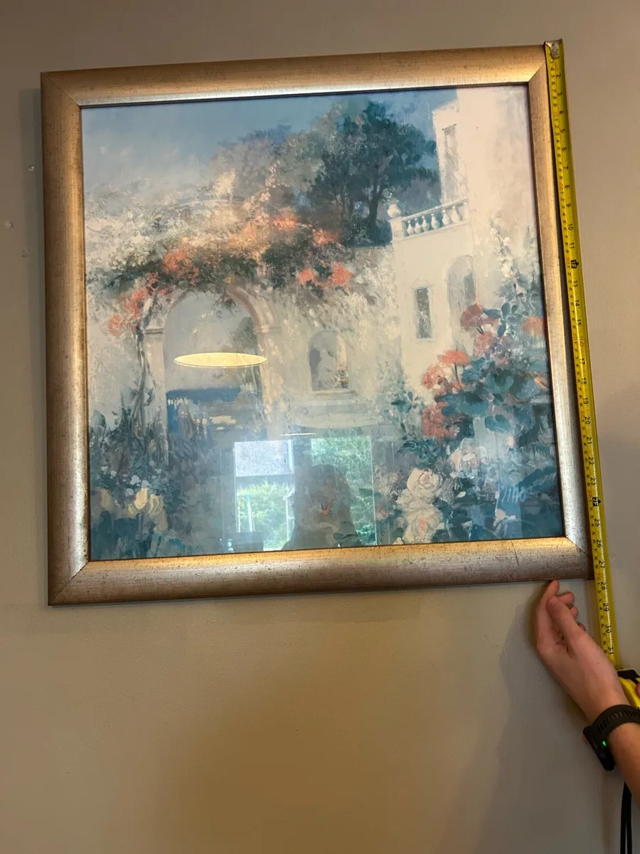 Painting with flowers frame included - Image 2