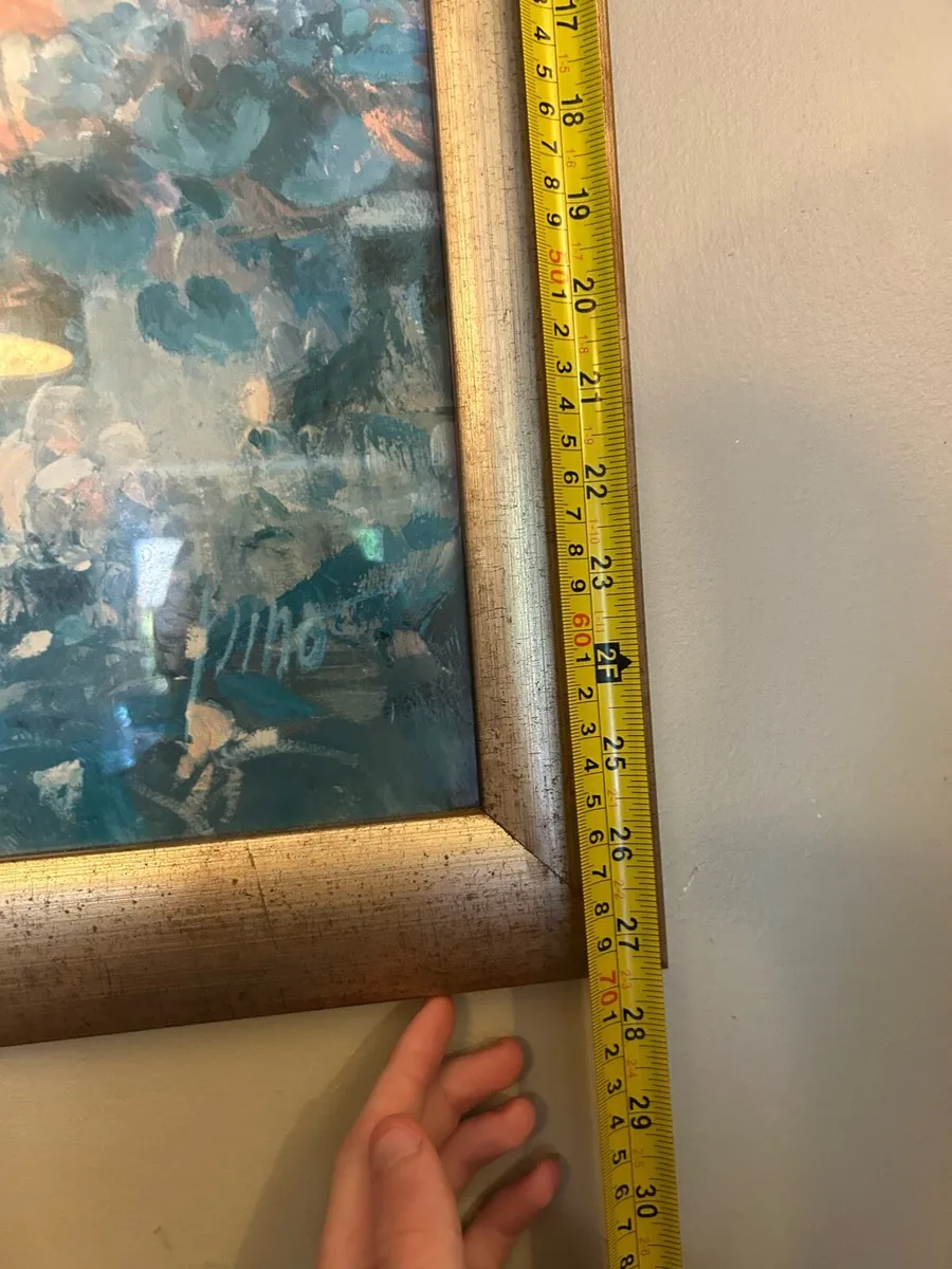 Painting with flowers frame included - Image 3