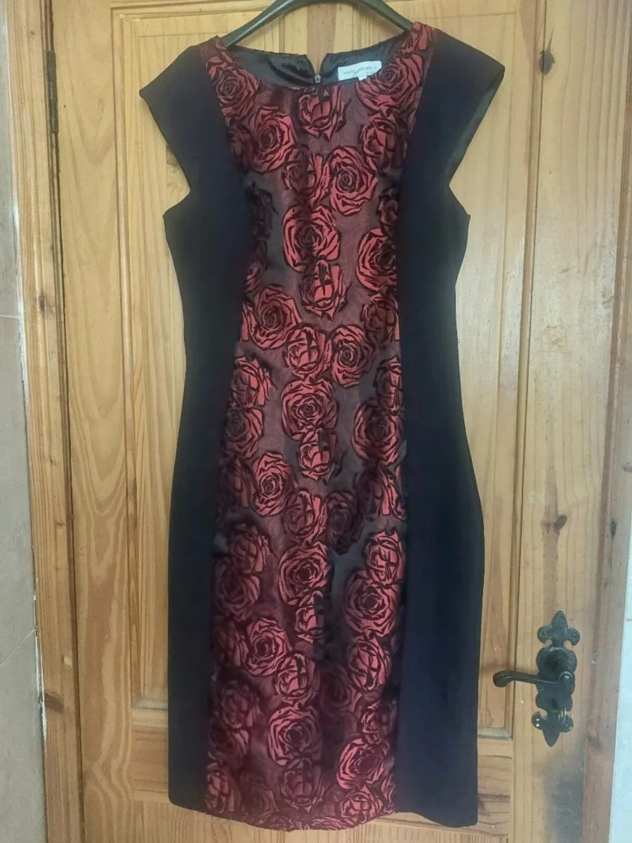 Marc Angelo red and black floral dress (free post) - Image 1