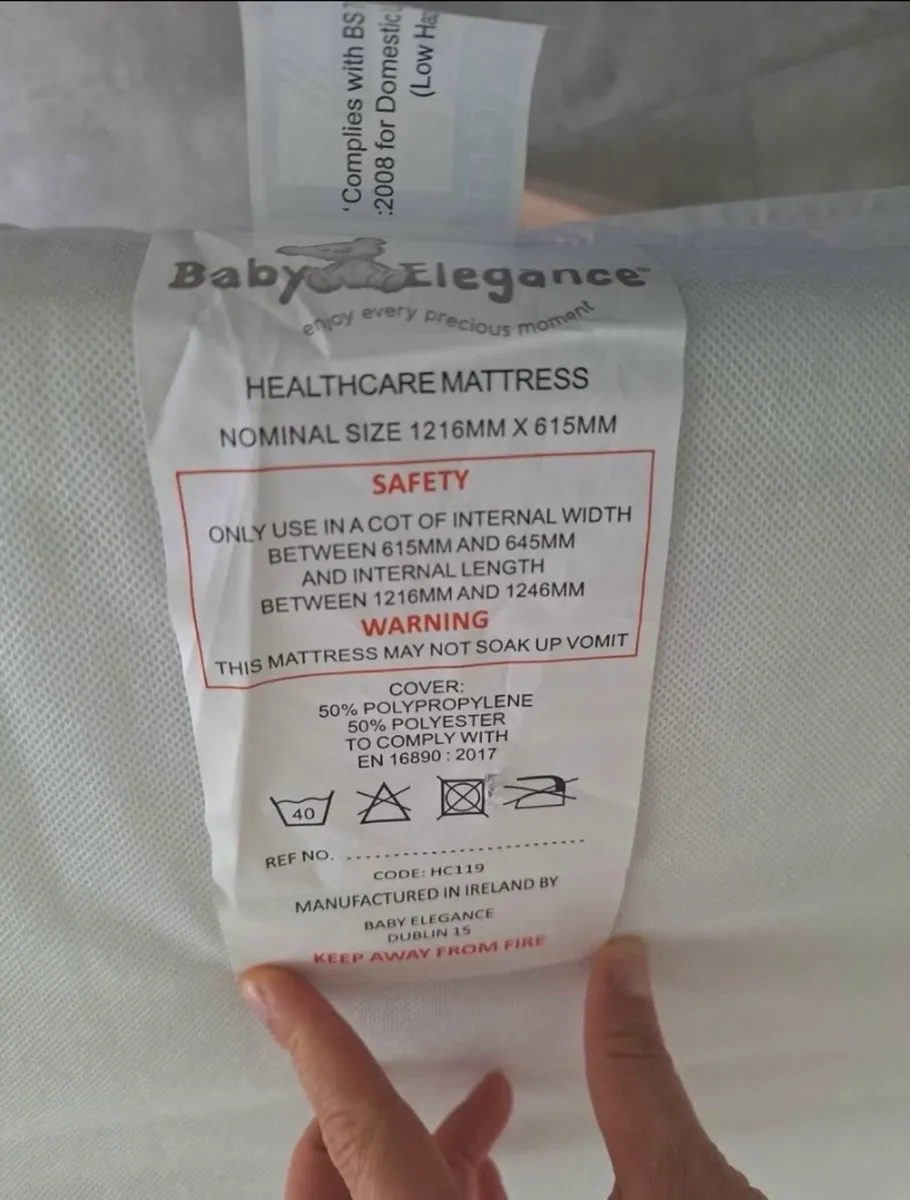 Baby Cot And Baby Elegance Mattress - Image 2