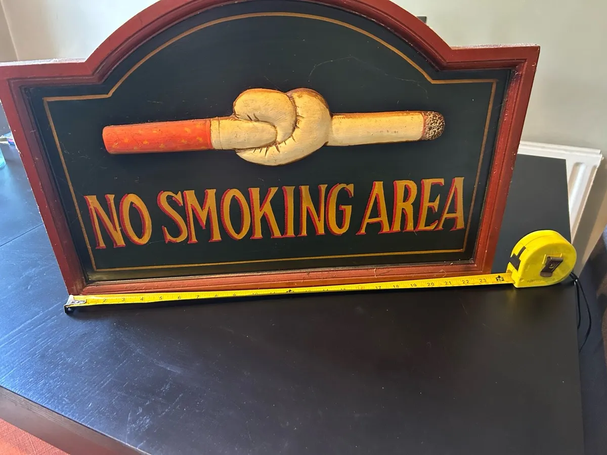 Retro no smoking sign - Image 3
