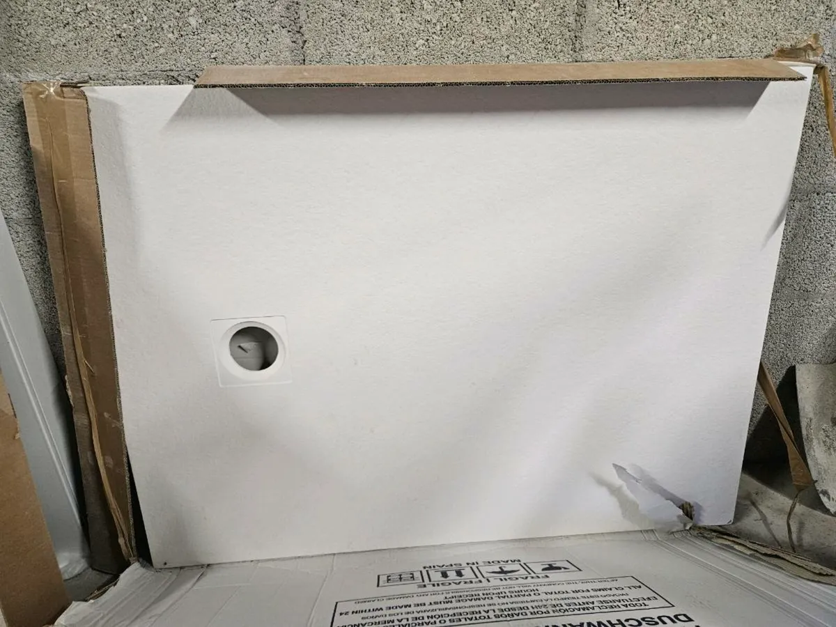 Sonas slate white 1200 x 900mm shower tray - Image 3