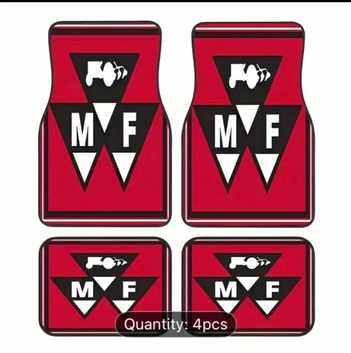 Mf tractor themed car mats - Image 1