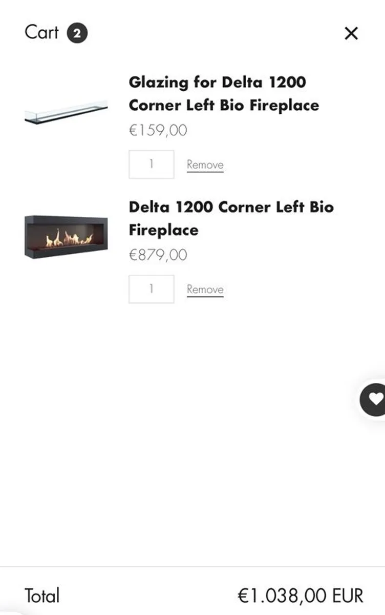 Left sided bioethanol fire - Image 4