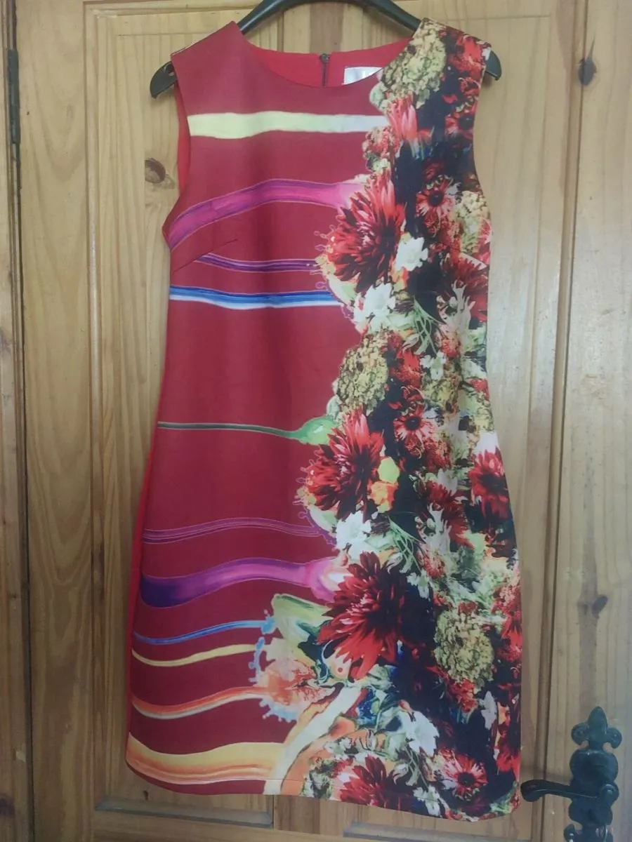 J and J red floral dress (free post) - Image 1