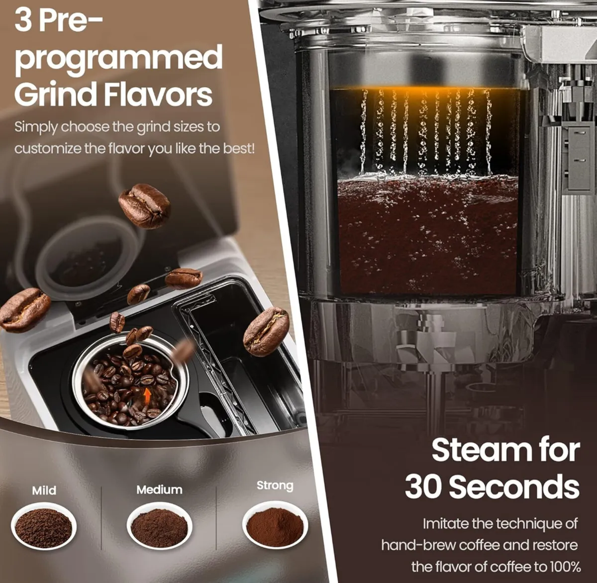 HAUSWIRT Bean to Cup Coffee Machine - Image 4