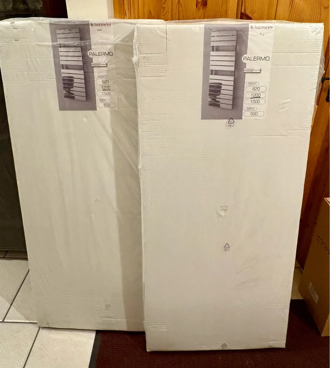 Chrome towel warmer 1200 x 500 - Image 1