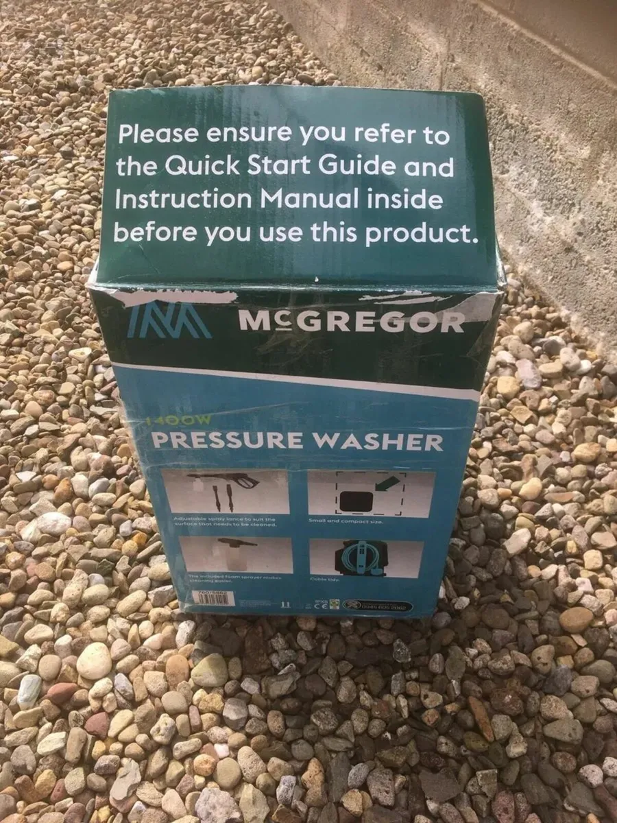 McGregor 1400 Watt Pressure Washer, Used Once Only - Image 2