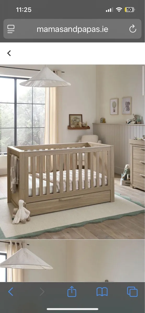 Cotbed Mamas & Papas Franklin Grey - Image 2
