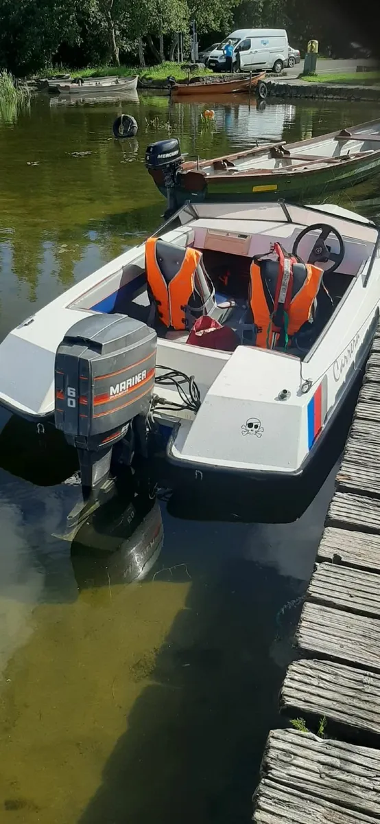 Speed boat Carrera 60 Hp  with trailer and engine - Image 4