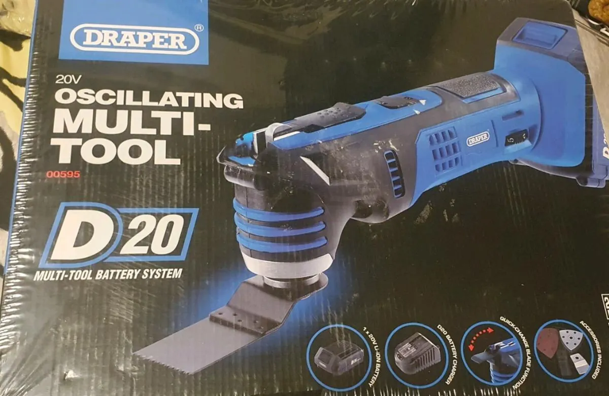 Brand New Draper Oscillating Multi-Tool 20V Kit - Image 2