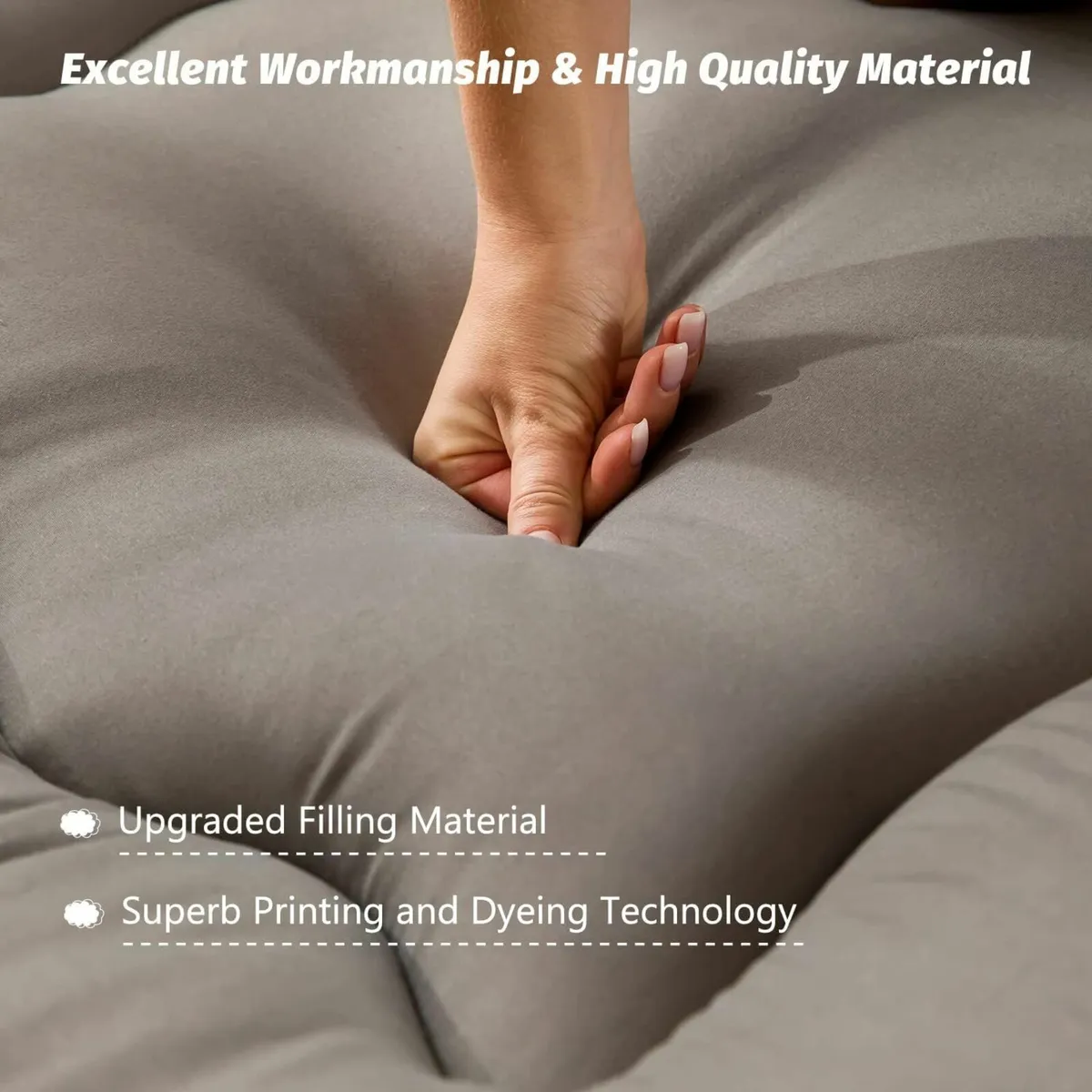 Floor Mattress Thick Sleeping Pad 135x190x10cm - Image 2