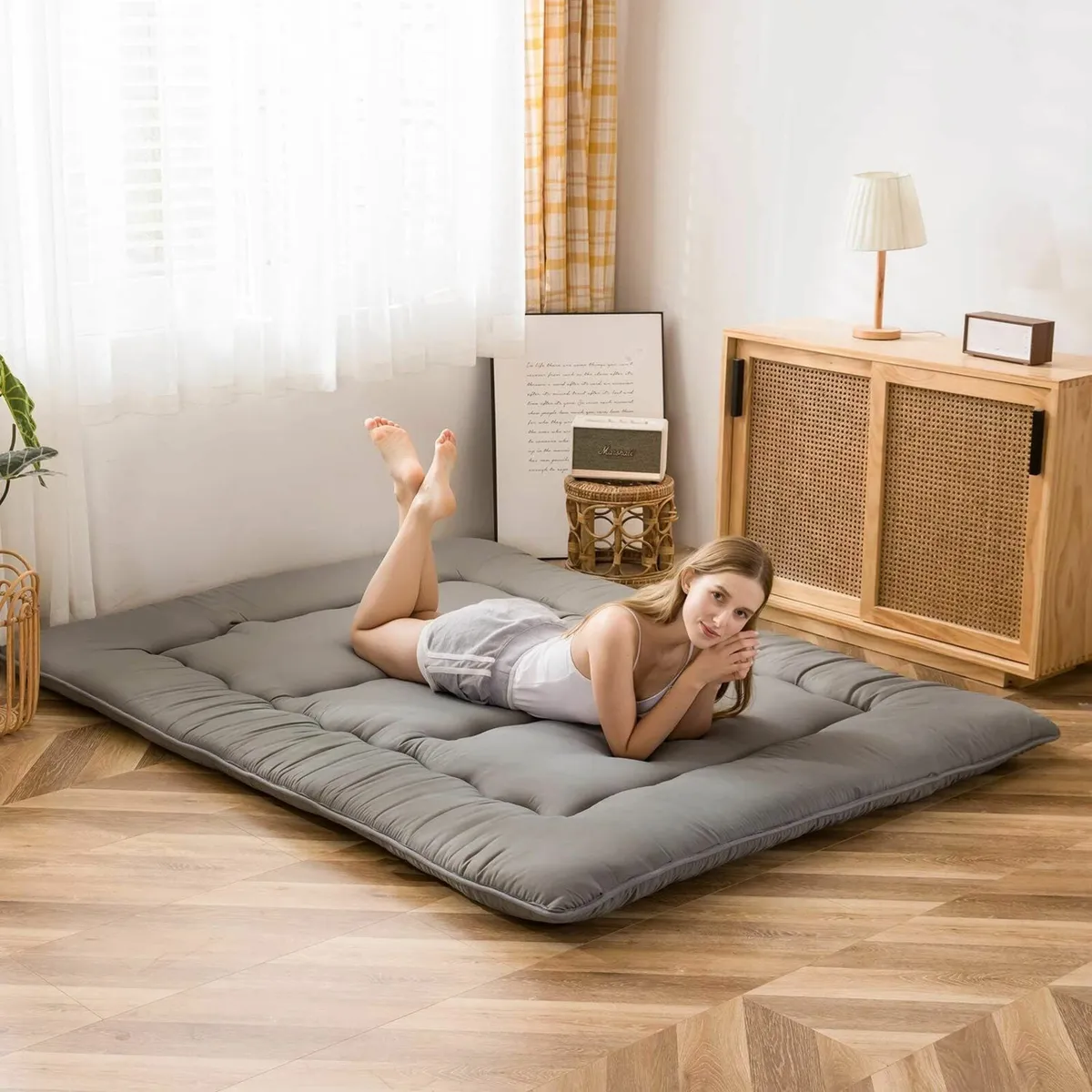 Floor Mattress Thick Sleeping Pad 135x190x10cm - Image 3