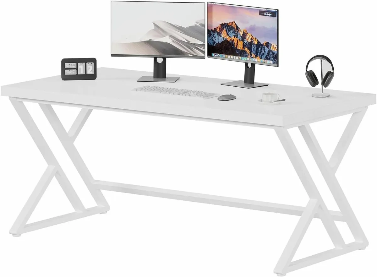 Computer Table Large Home Office Desk 152x60cm - Image 3