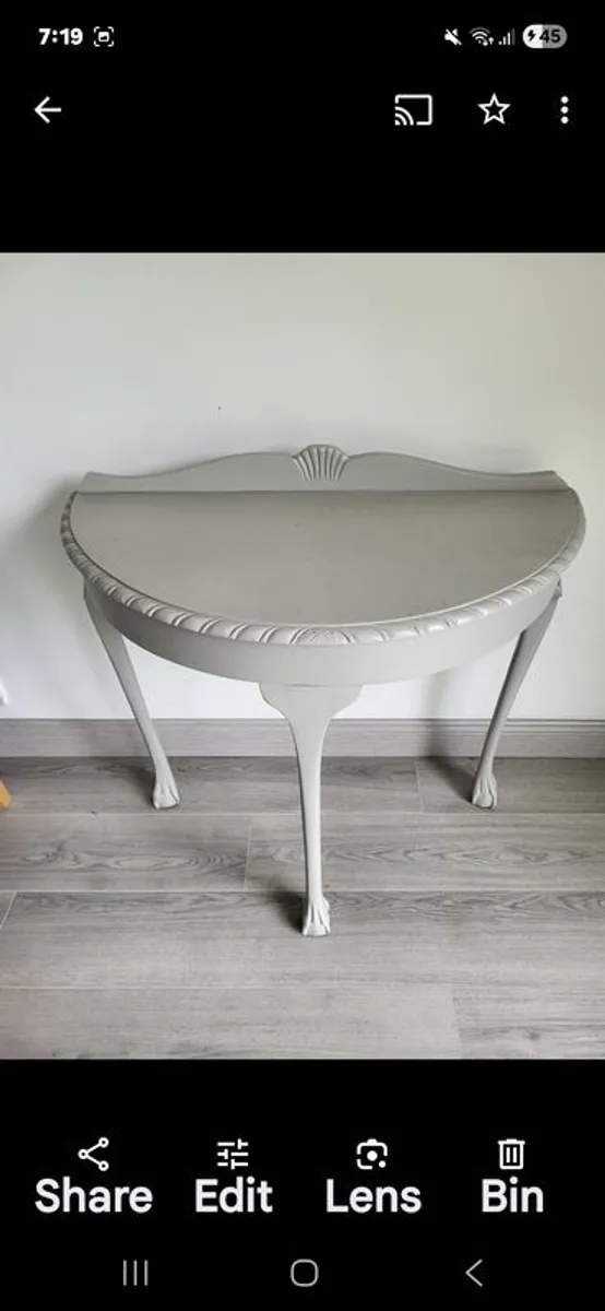 2 hall tables - Image 1