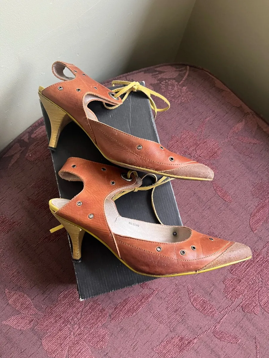 Diesel leather tan shoes - Image 4