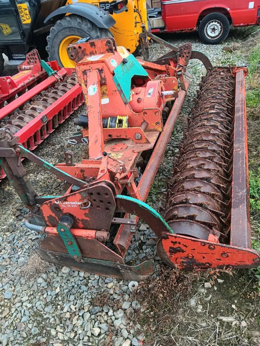 Kverneland 3m power harrow - Image 1