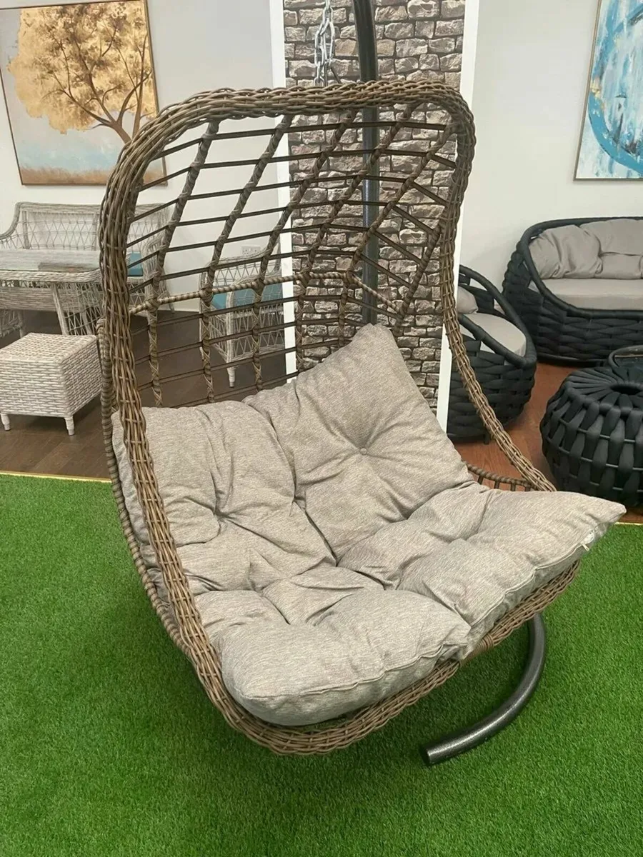 Hanging Egg Chair with a slight cosmetic defect on - Image 1