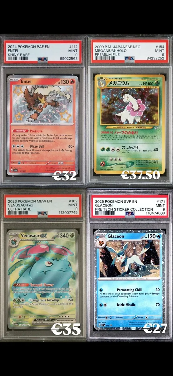 Pokemon Psa Graded Cards 1999 japanese English