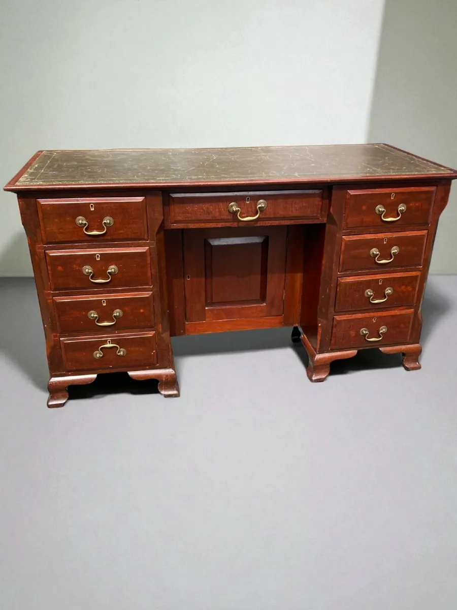 Antique Desk - Pedestal Desk - Home Office - Image 1