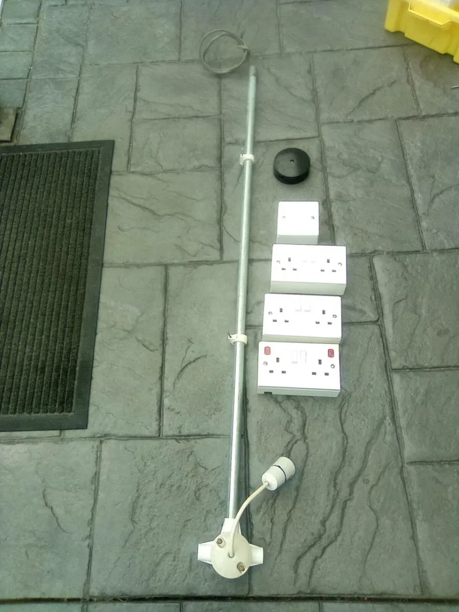 TWIN. SOCKETS . SWITCH . LIGHT .CONDUIT JOINT BOX - Image 1