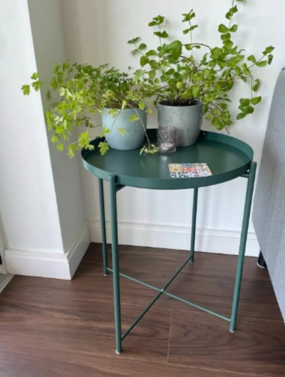 Green side table