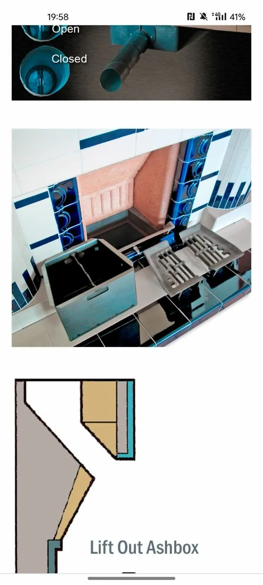 Baxi Burnall 18" Loa Fire System and Brick Set - Image 4